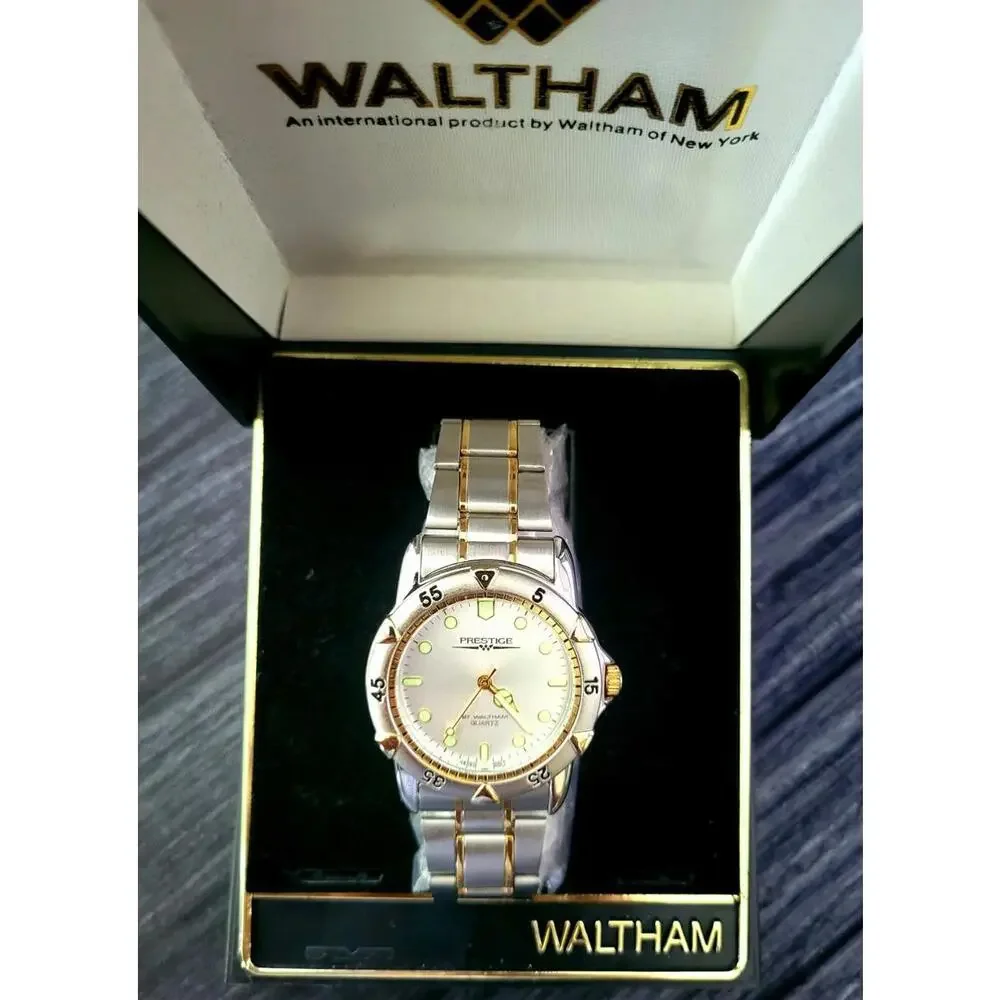 Vintage Rare Retro Men's Waltham Prestige Dive Watch In Box‎